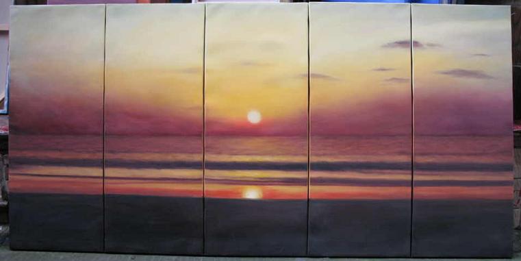 Dafen Oil Painting on canvas seascape painting -set543